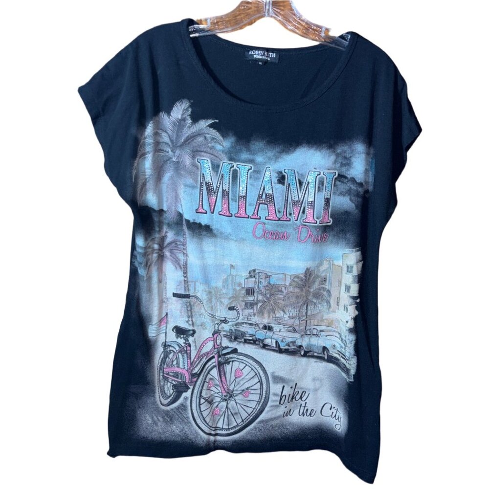 Robin Ruth Miami Short Sleeve Embellished‎ T-shirt